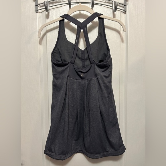 Lululemon"Power Technique Tank women’s size- 6 blue/gray yoga running - Picture 2 of 16